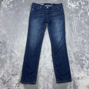 AG Adriano Goldschmied Jeans Womens Sz 28 Blue The Stilt Cigarette Dark Wash